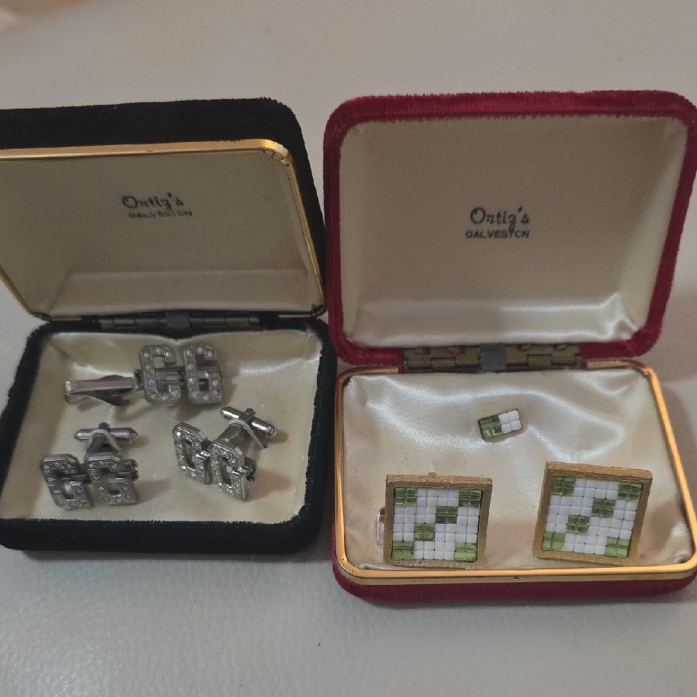 VTG - Cuff Links And Tie Tac/Bar